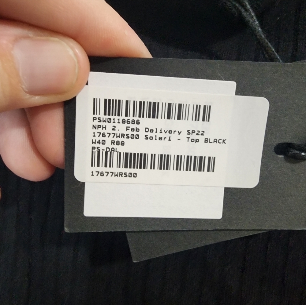 NWT n:PHILANTHROPY Black Ribbed Sleeveless Women Small Soleri High Neck Tank Top - Picture 6 of 8